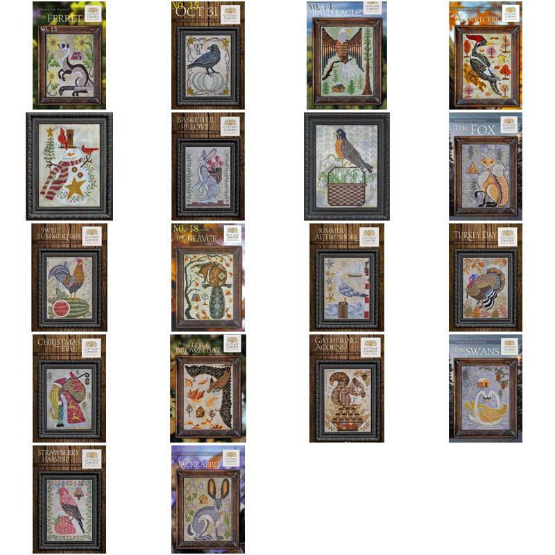 Embroidery X Stitch - Small Farm Animals - Bats in
