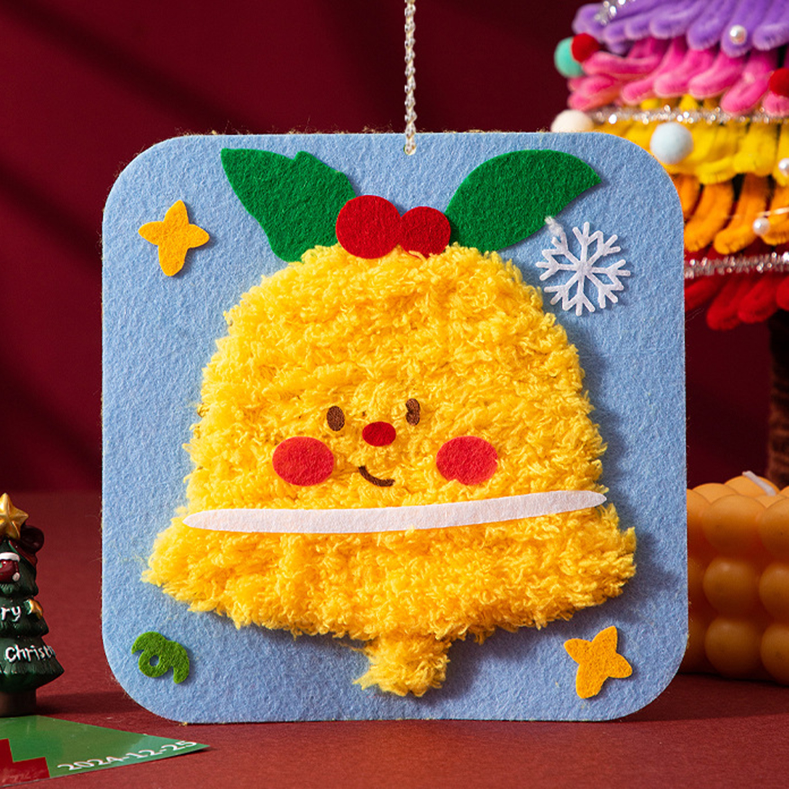 Embroidery Xmas Decorations - Lovely Animal Embroidery Doll Set with