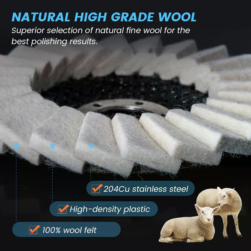 Felt Sheet Wool - 2PCS metal marble high-grade felt polishing