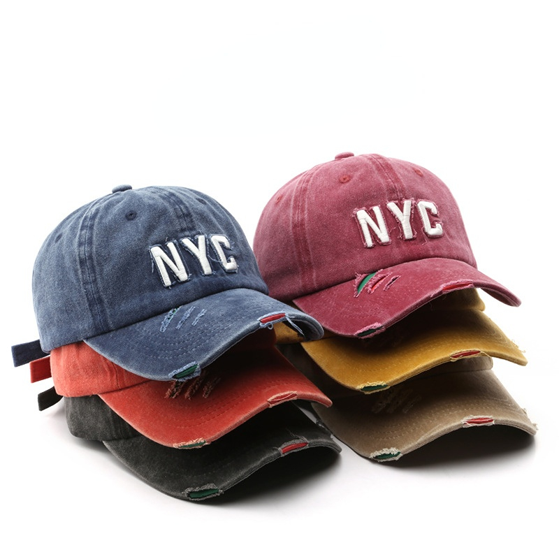 Embroidery Nyc - Fashion Summer New Men's Washed Letter