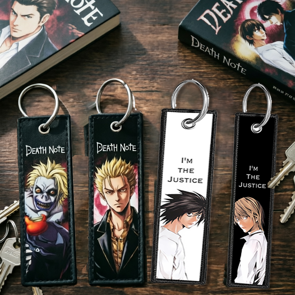 Embroidery Keychain - Death Note Ryuuku Ryuk Rem Embroidery