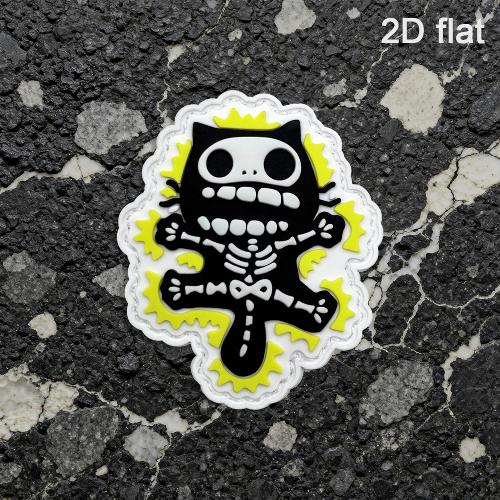 Embroidery Effect - A Pvc Material Sticker Patch, Soft