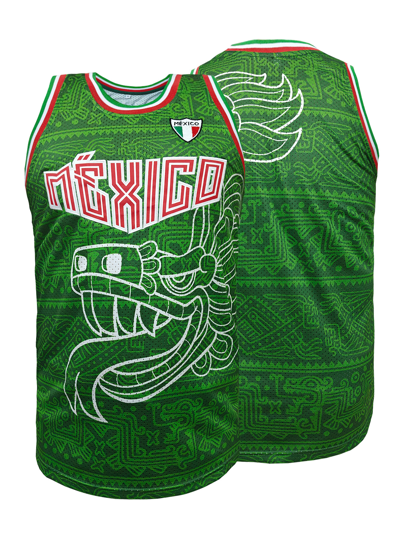 Embroidery Web - Mexico Embroidered Basketball Jersey Men Women