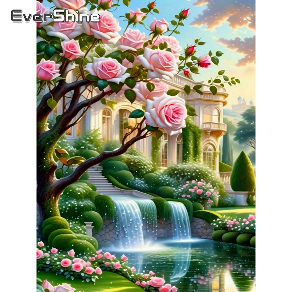 Embroidery Rose Stitch - EverShine Diamond Painting Landscape Rhinestones Picture