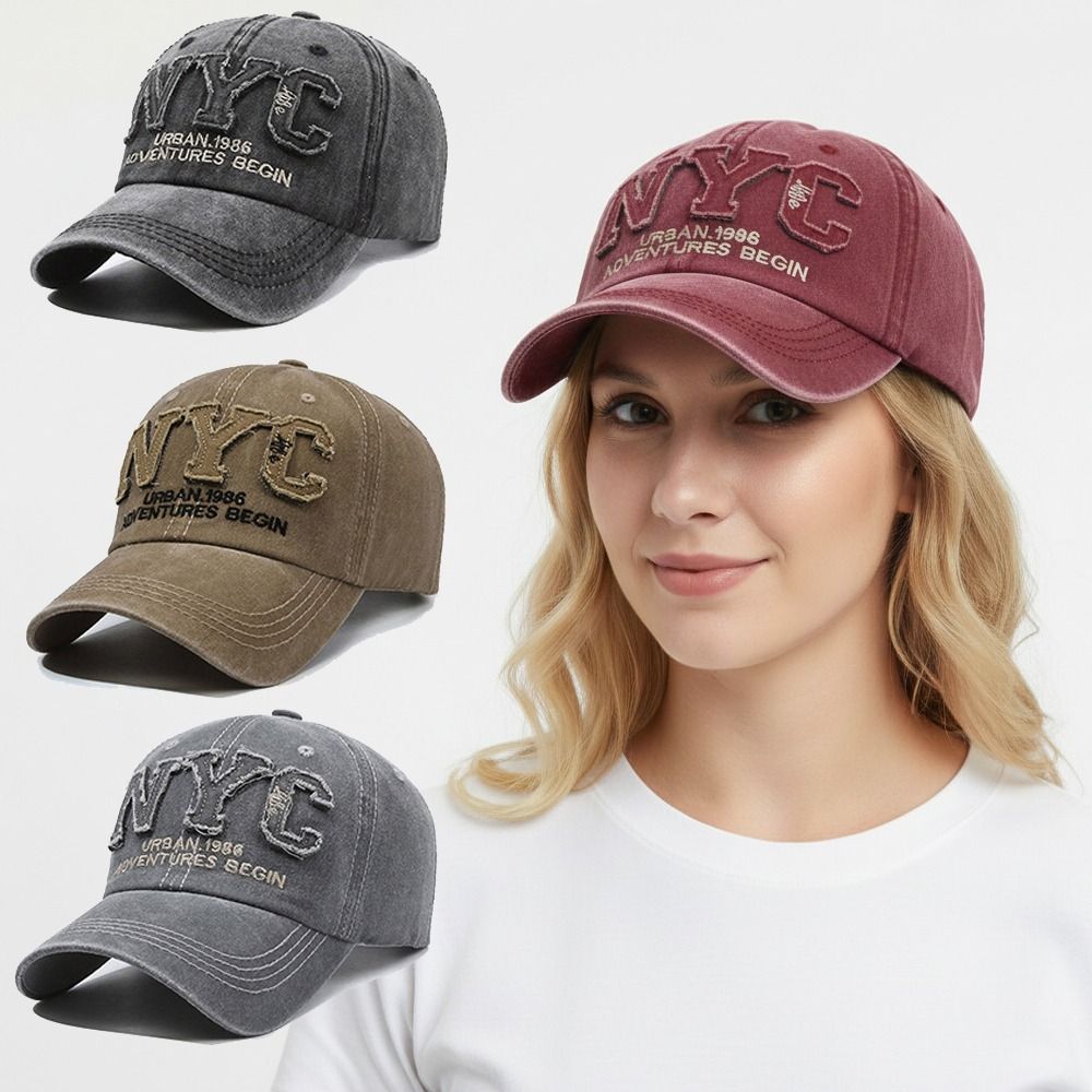 Embroidery Nyc - Fashion Big Letter NYC Embroidery Baseball