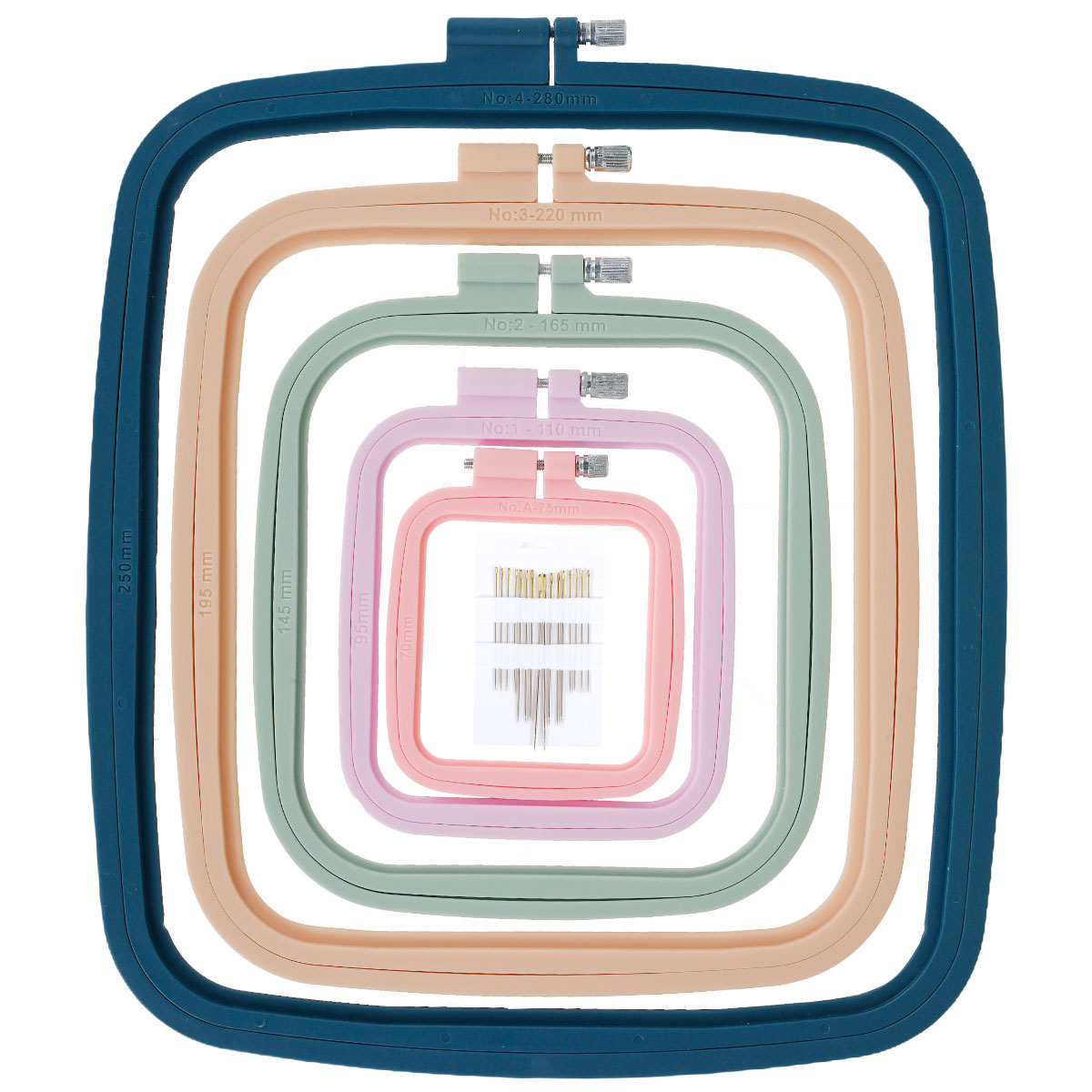Embroidery Hoop Plastic - 4/5Pcs Square Embroidery Hoops with 16
