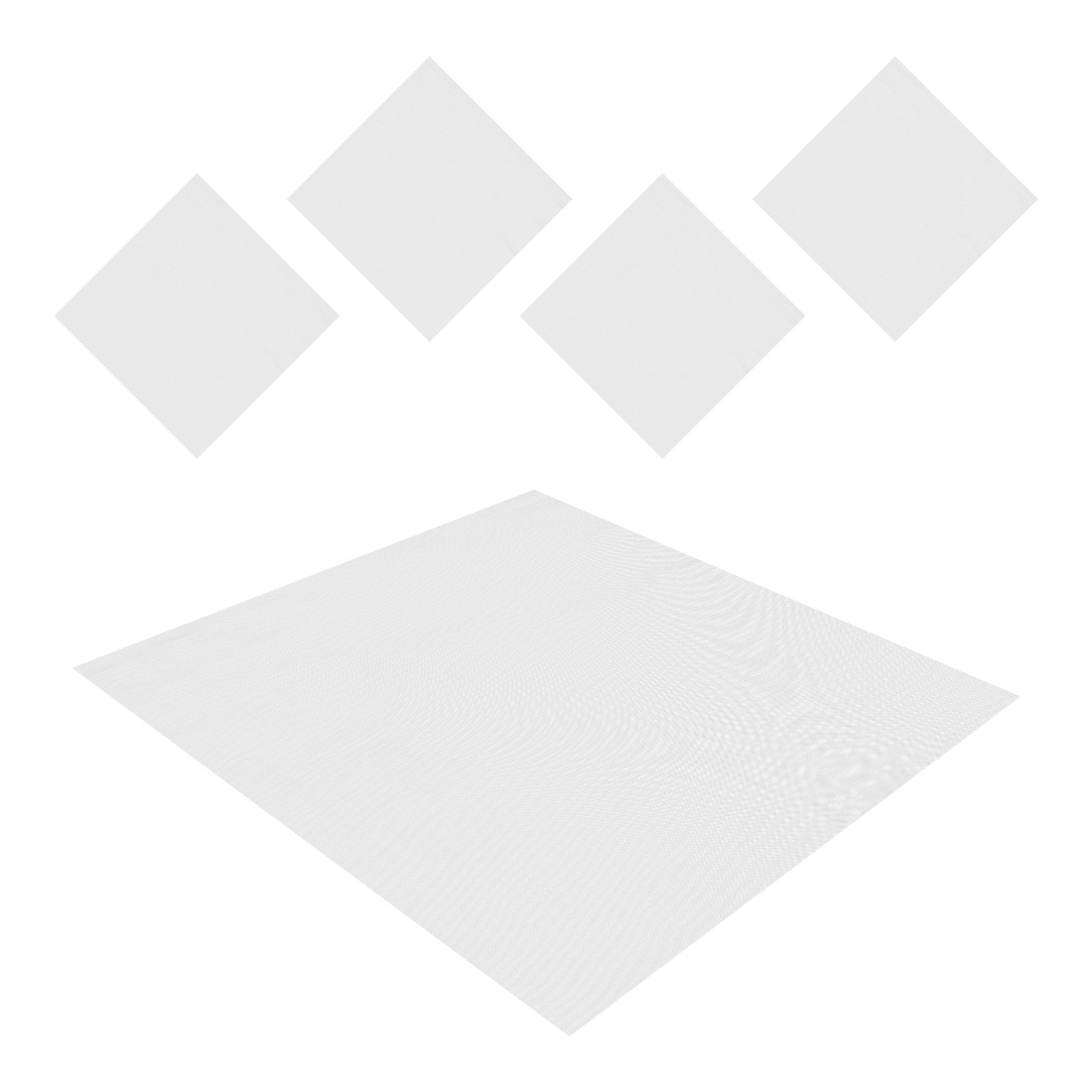 5Pcs Wet Felting Mesh Net Wool - مراجعة Felt Sheet Wool وسعره