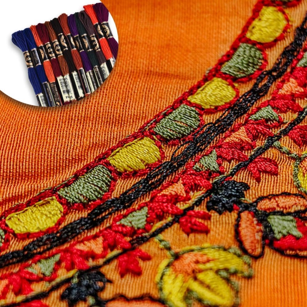 12 Skeins 6 Strands Hand Varie - مراجعة Embroidery Thread Yarn وسعره