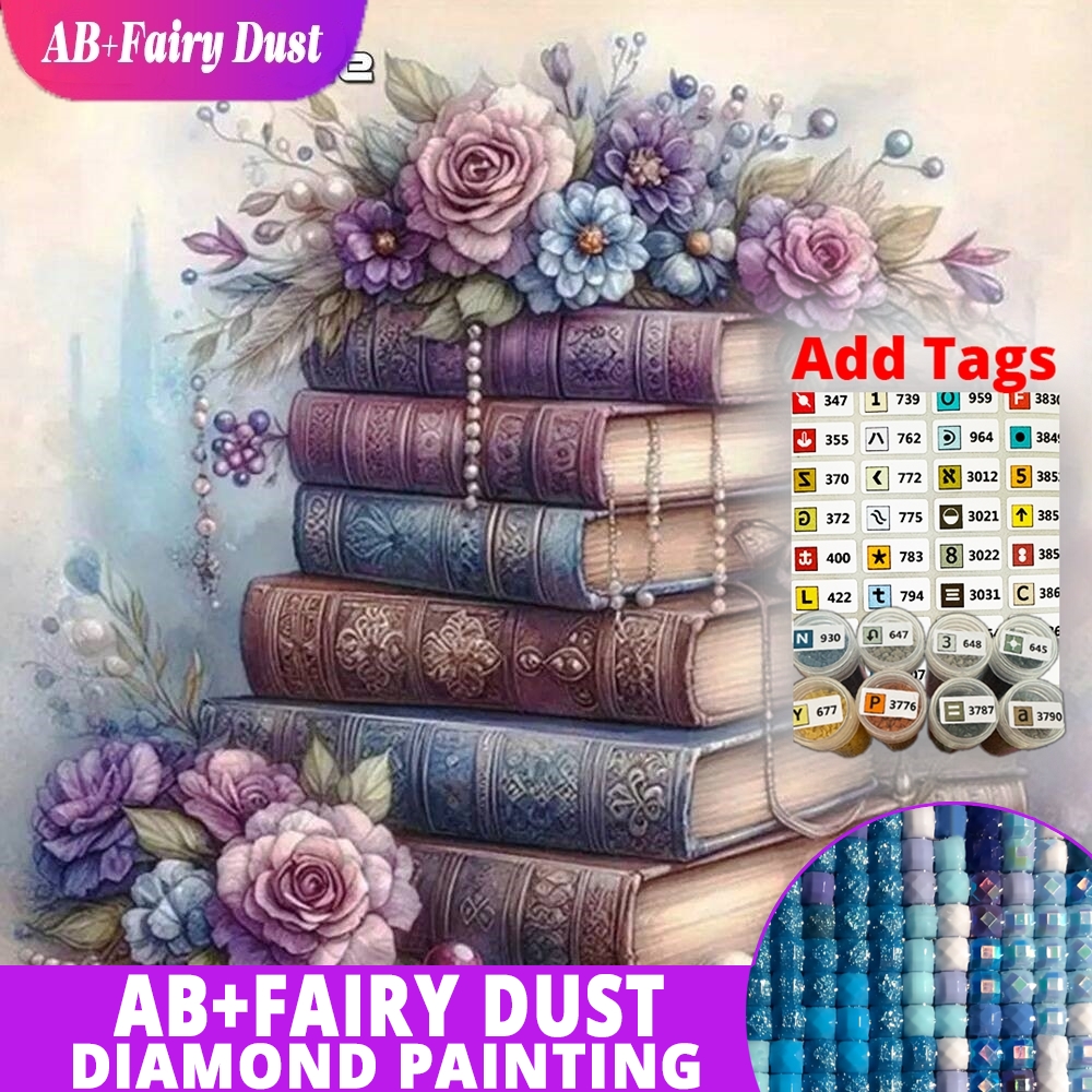 AB Fairy Dust 5D Diamond Paint - مراجعة Embroidery Rose Stitch وسعره