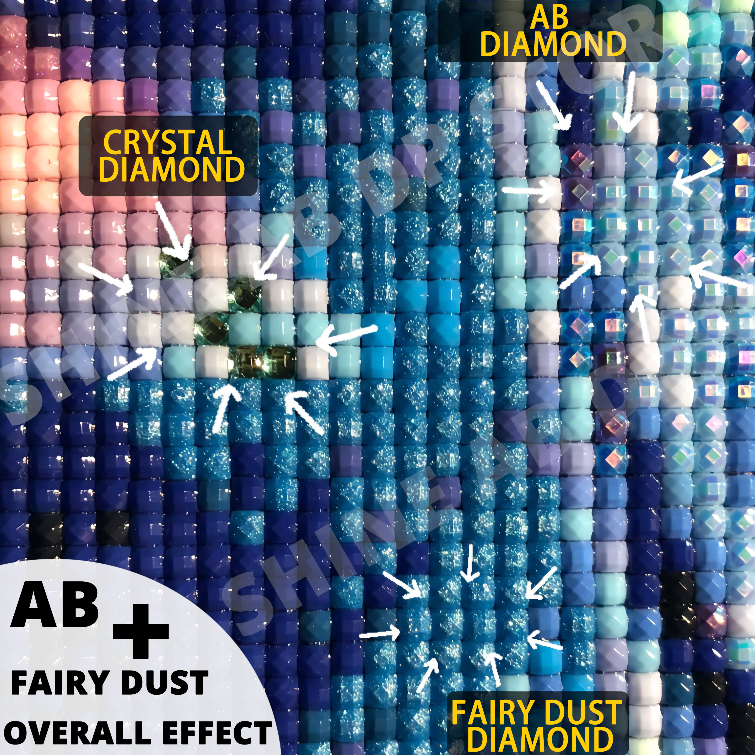 AB Fairy Dust 5D Diamond Paint - مراجعة Embroidery Rose Stitch وسعره