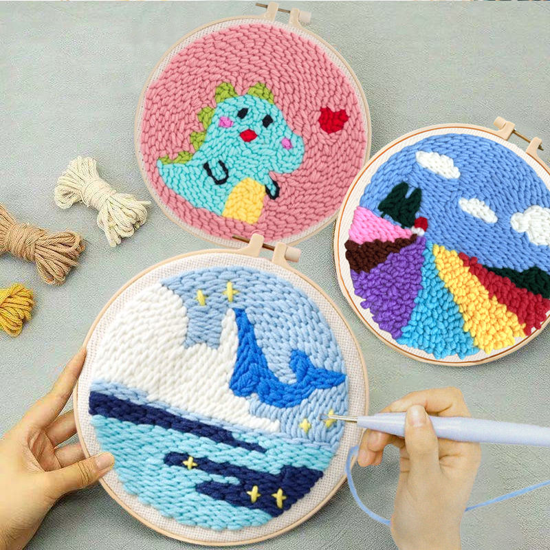Punch Needle Embroidery Kit St - مراجعة Embroidery Xmas Decorations وسعره