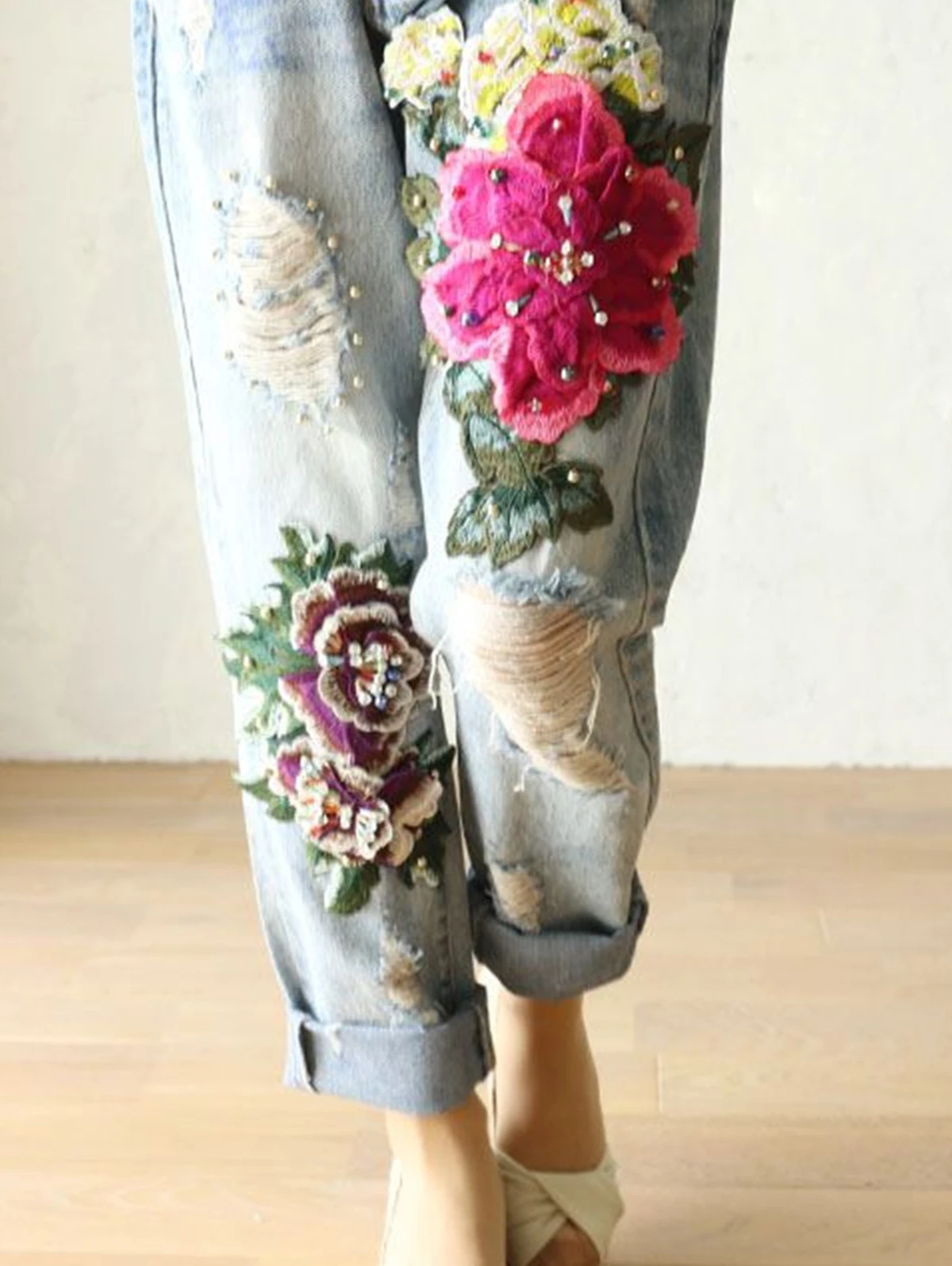 Women's Elegant Floral Embroid - مراجعة Embroidery Effect وسعره