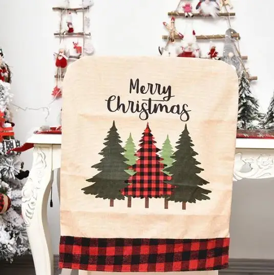 4/6/8pcs Christmas Chair Cover - مراجعة Embroidery Xmas Decorations وسعره