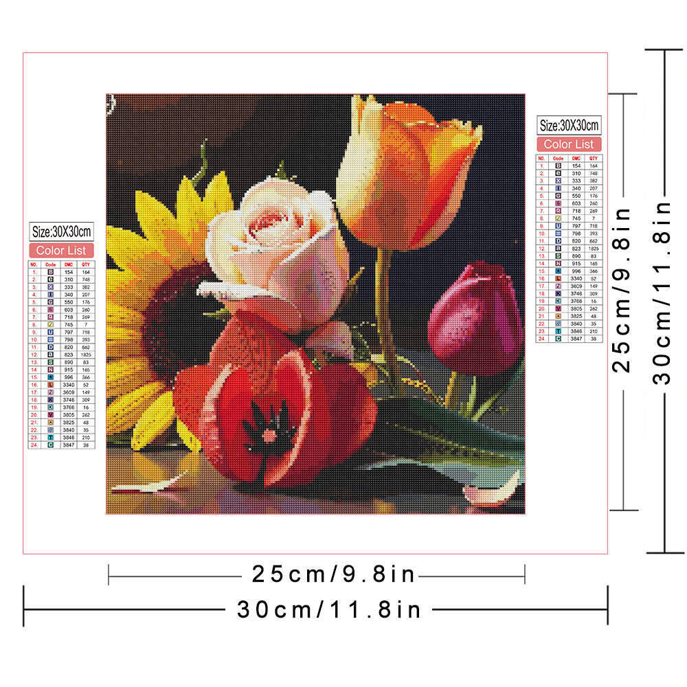 HUACAN Diamond Painting 5d Sun - مراجعة Embroidery Rose Stitch وسعره