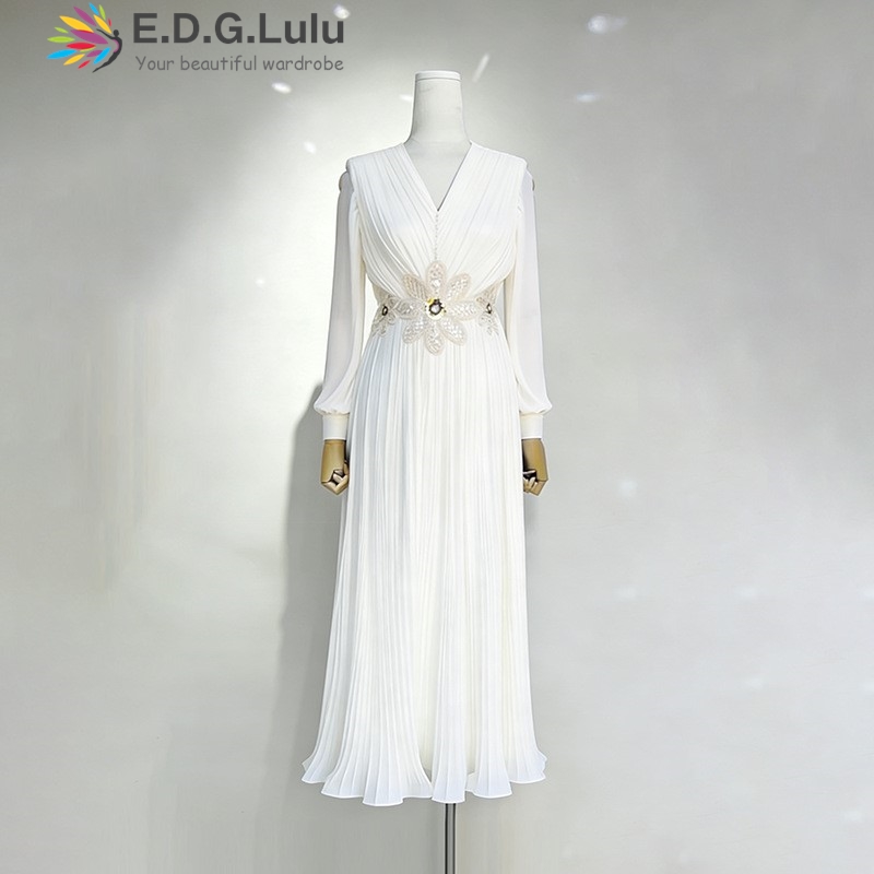 EDGLuLu Design White 3d Embroi - مراجعة Embroidery Design 3D وسعره