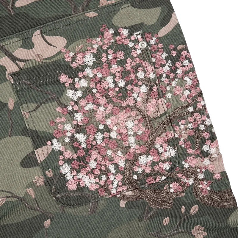 Mens Jeans Y2K Sakura Embroide - مراجعة Embroidery Jeans Sakura وسعره