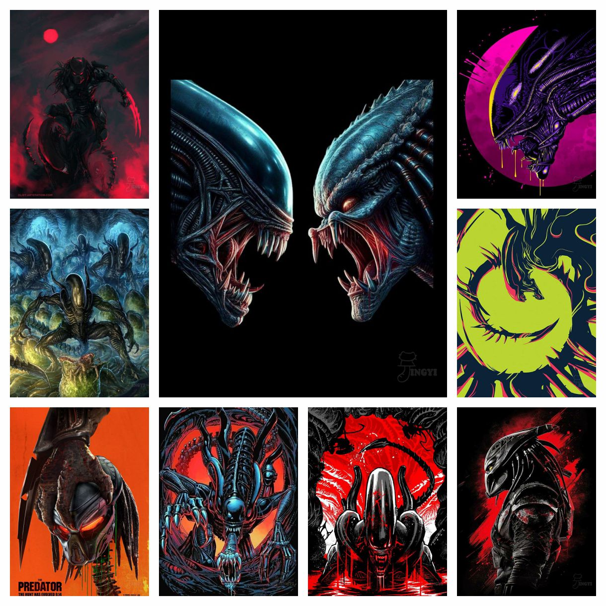 2025 New Alien vs Predator Cha - مراجعة Embroidery Vs Cross Stitch وسعره