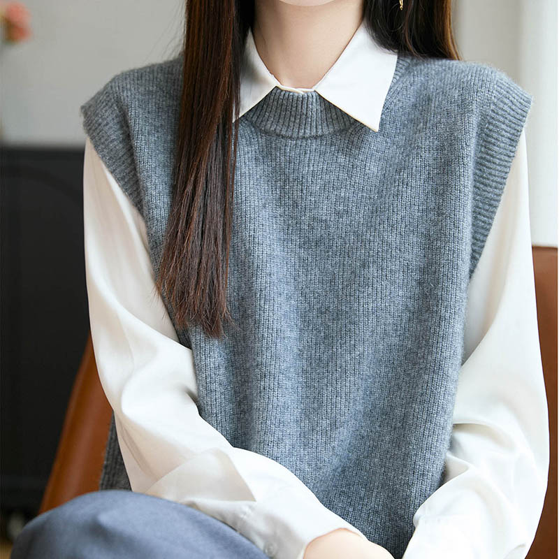 New Pullover Vest 100% Merino  - مراجعة Embroidery Thread Yarn وسعره