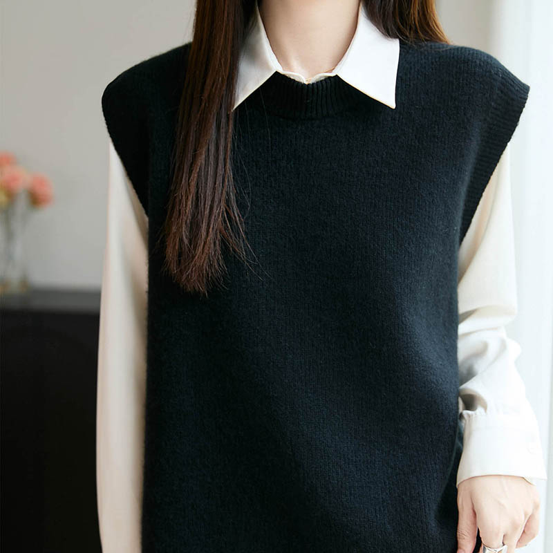 New Pullover Vest 100% Merino  - مراجعة Embroidery Thread Yarn وسعره