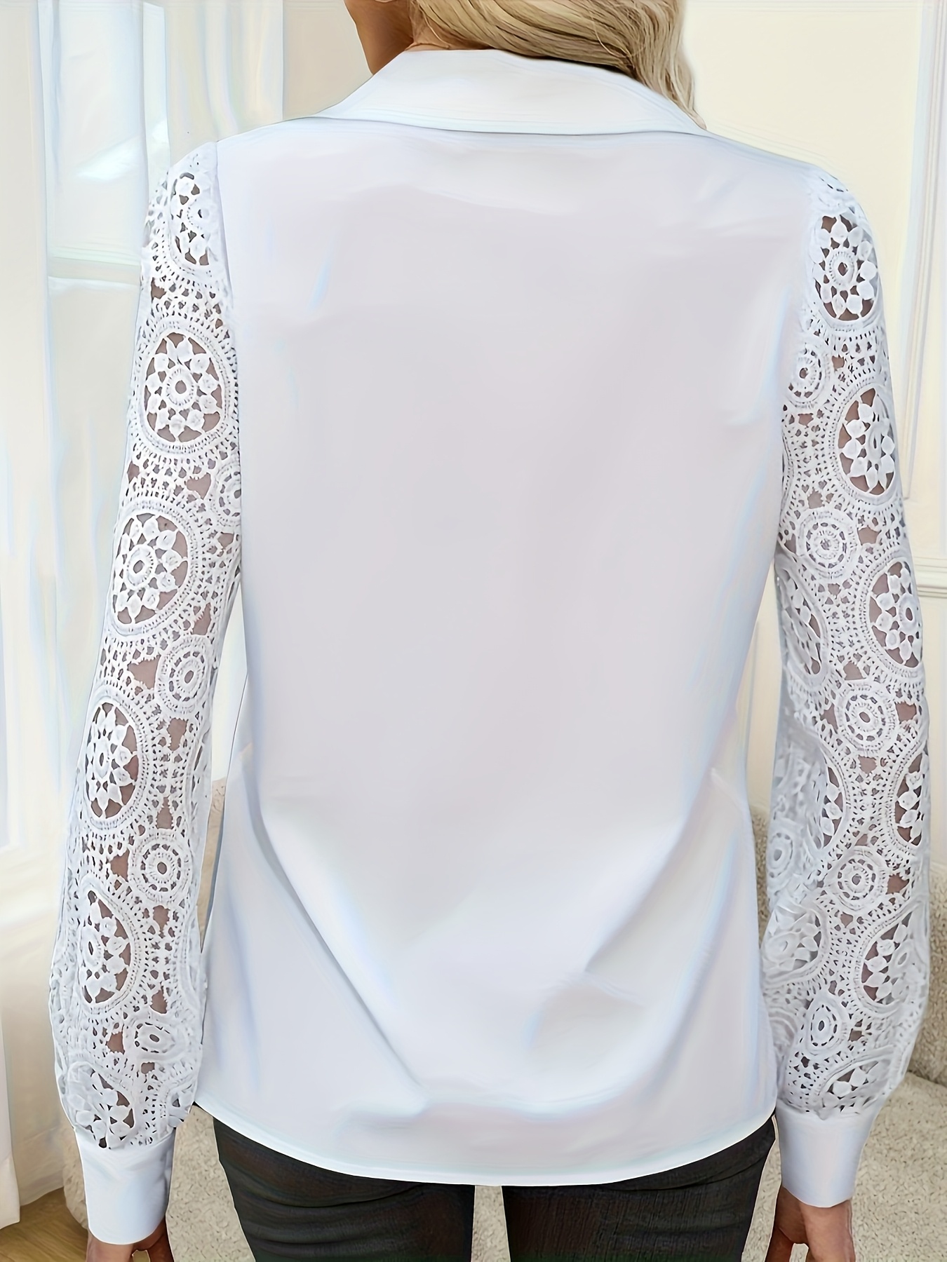 Temperament Loose Woman Shirt  - مراجعة Embroidery Online وسعره