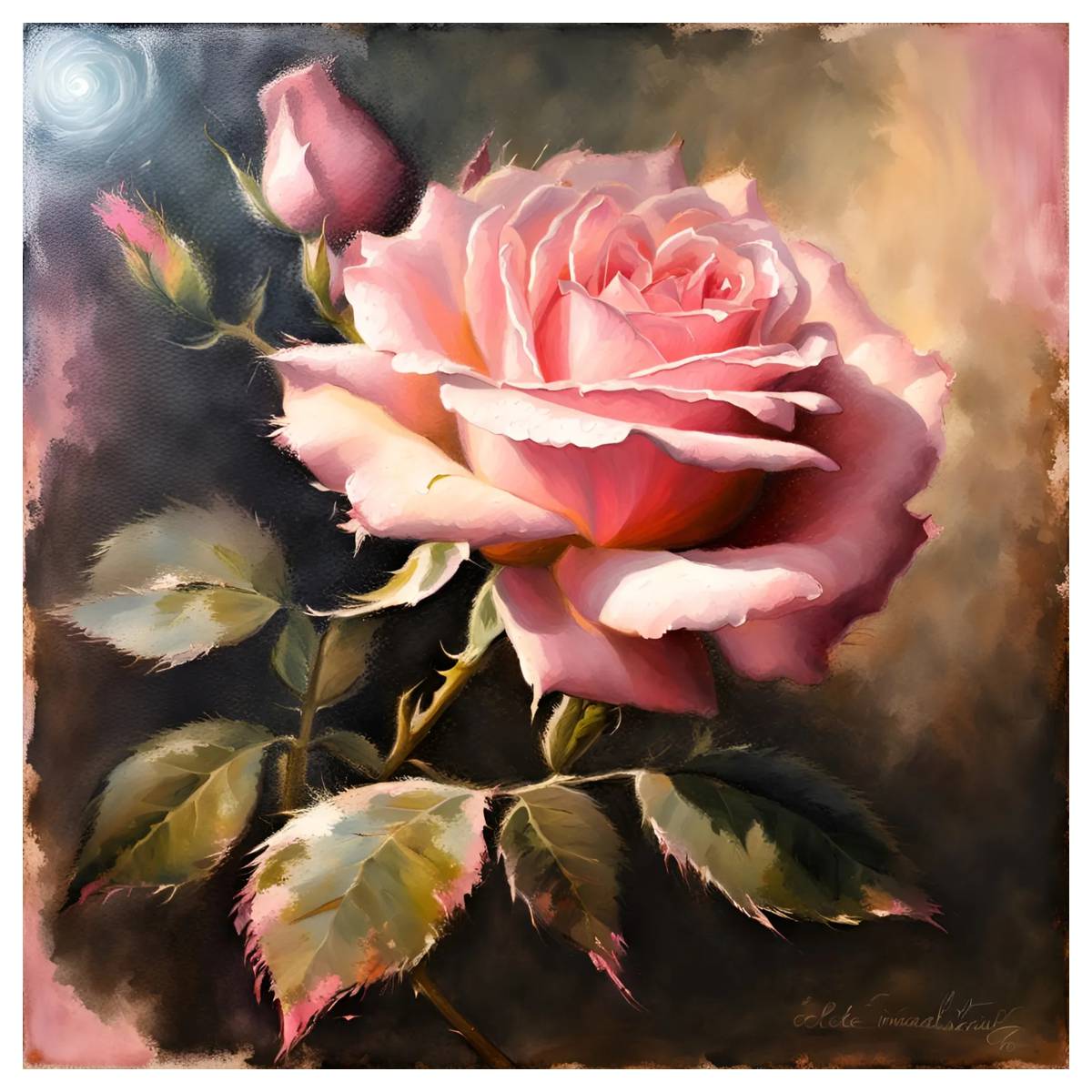 pink rose 30X30CM/11.8inch cro - مراجعة Embroidery Rose Stitch وسعره