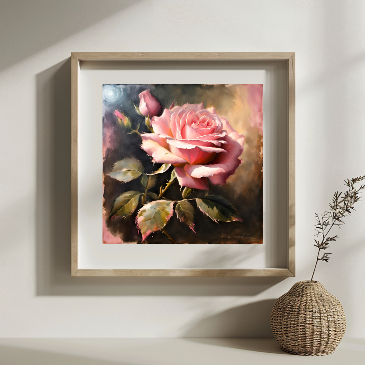 pink rose 30X30CM/11.8inch cro - مراجعة Embroidery Rose Stitch وسعره
