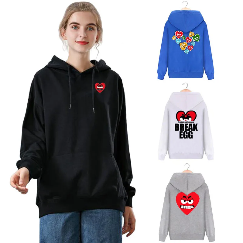 Break Egg Women Hoodie Cotton  - مراجعة Embroidery Egg وسعره