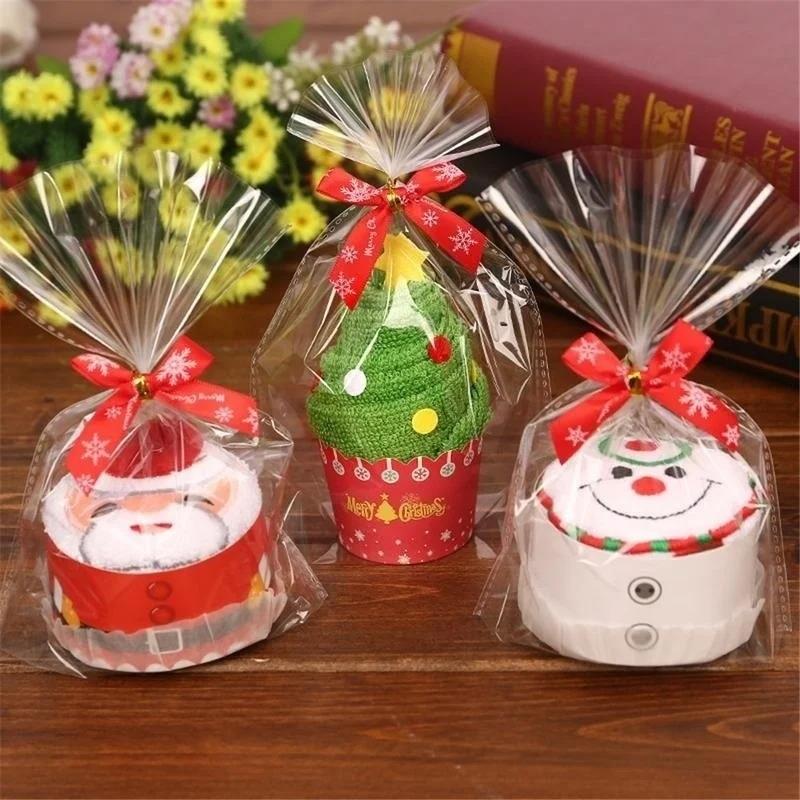 Christmas Towels 30*30cm Cute  - مراجعة Embroidery Xmas Decorations وسعره