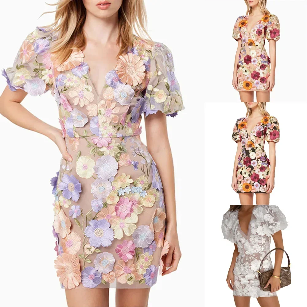 Sexy Embroidered V-neck Flower - مراجعة Embroidery Zara وسعره