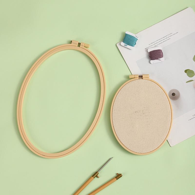 Imitation Bamboo Plastic Oval  - مراجعة Embroidery Hoop Plastic وسعره