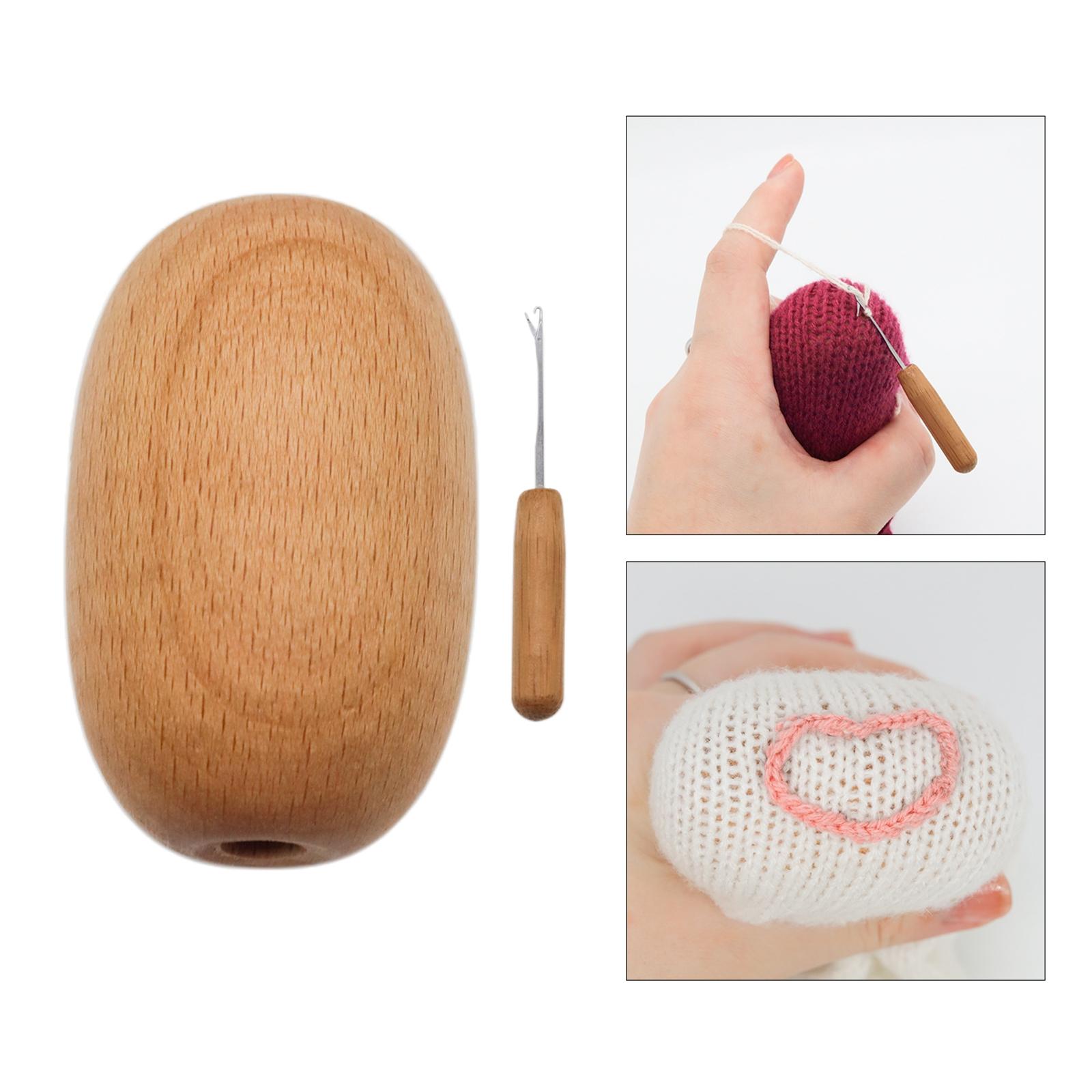 1x Darning Egg DIY with Needle - مراجعة Embroidery Egg وسعره