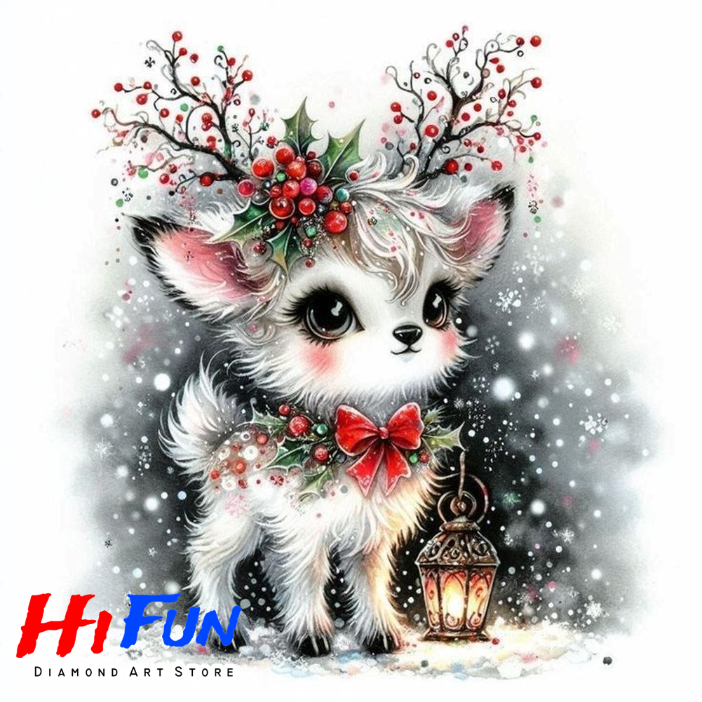 Full Drill Diamond Embroidery  - مراجعة Embroidery Xmas Decorations وسعره