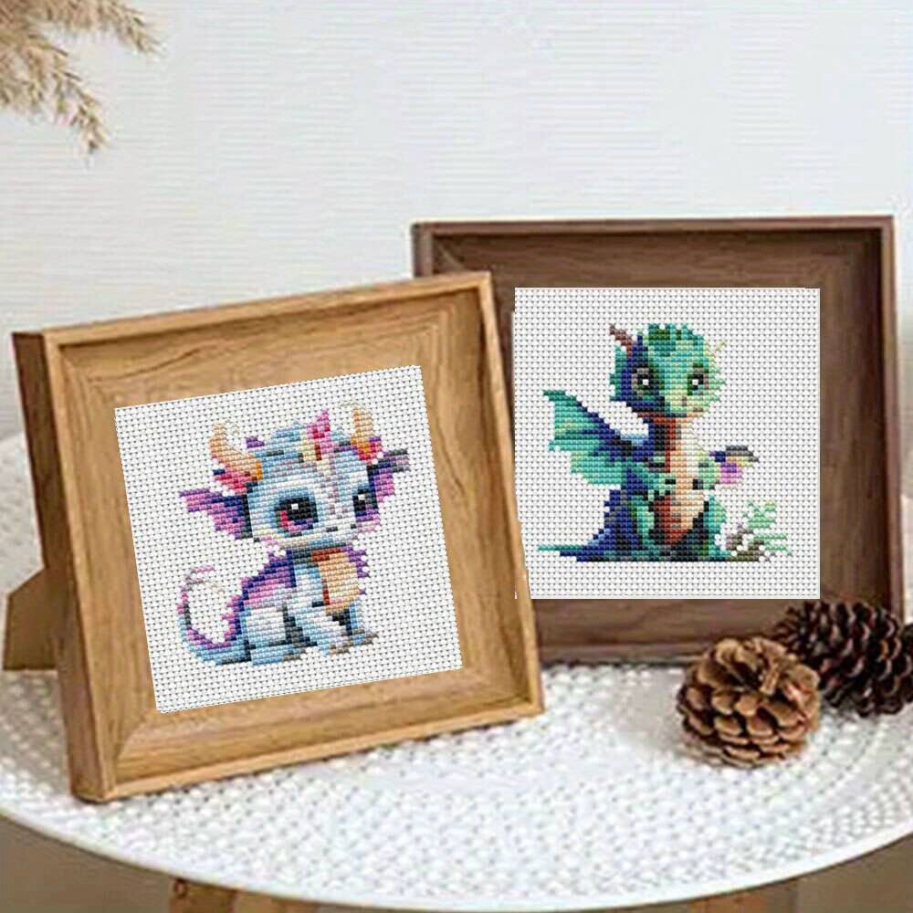 12Pcs Dragon Cross Stitch 11CT - مراجعة Embroidery X Stitch وسعره