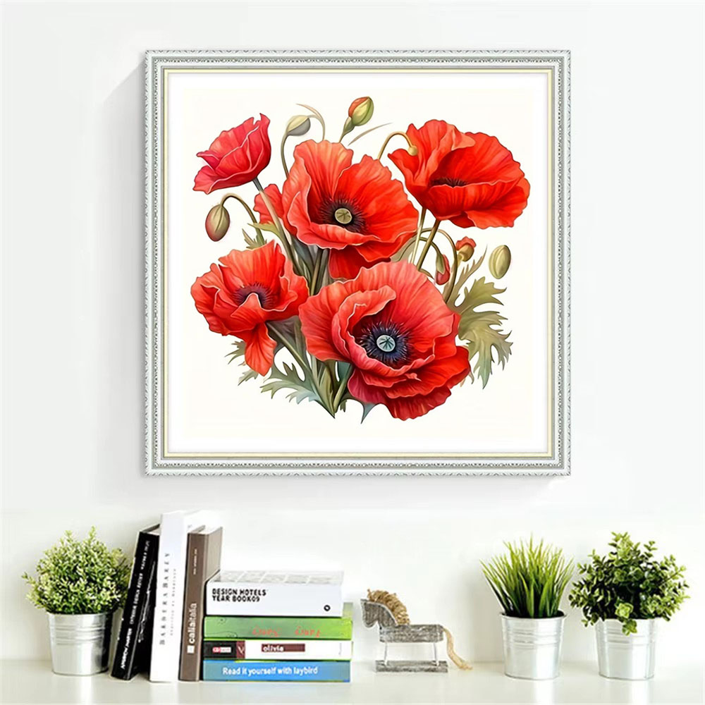 HUACAN Cross Stitch Flower Ros - مراجعة Embroidery Rose Stitch وسعره