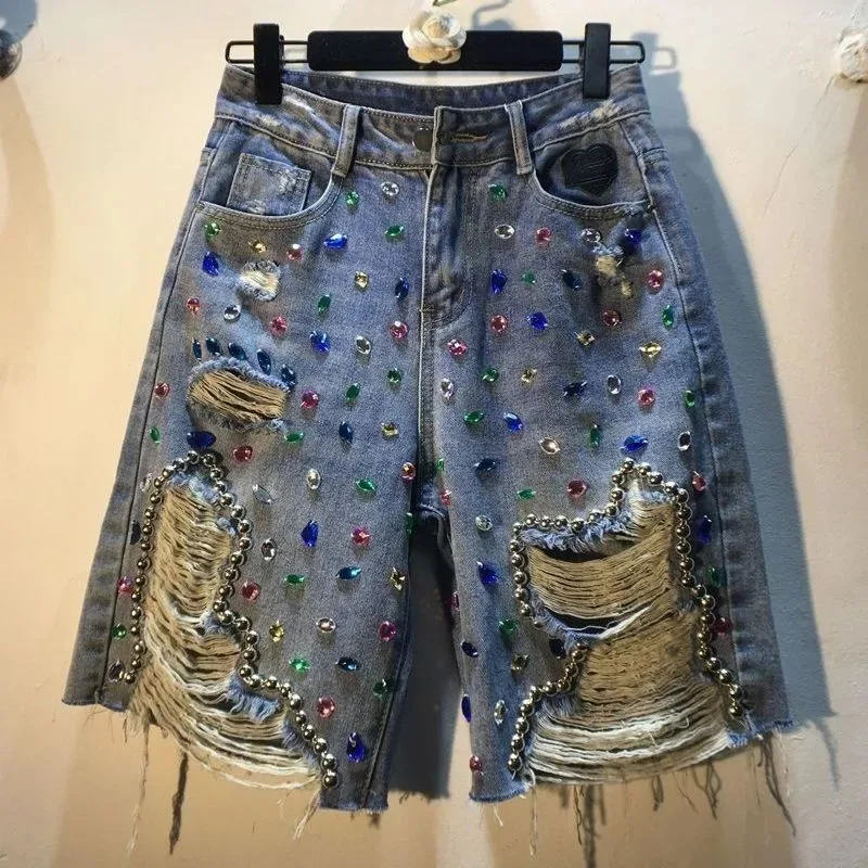 Women's 2026 with Diamonds Sum - مراجعة Embroidery Jeans Sakura وسعره