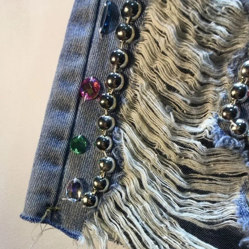 Women's 2026 with Diamonds Sum - مراجعة Embroidery Jeans Sakura وسعره