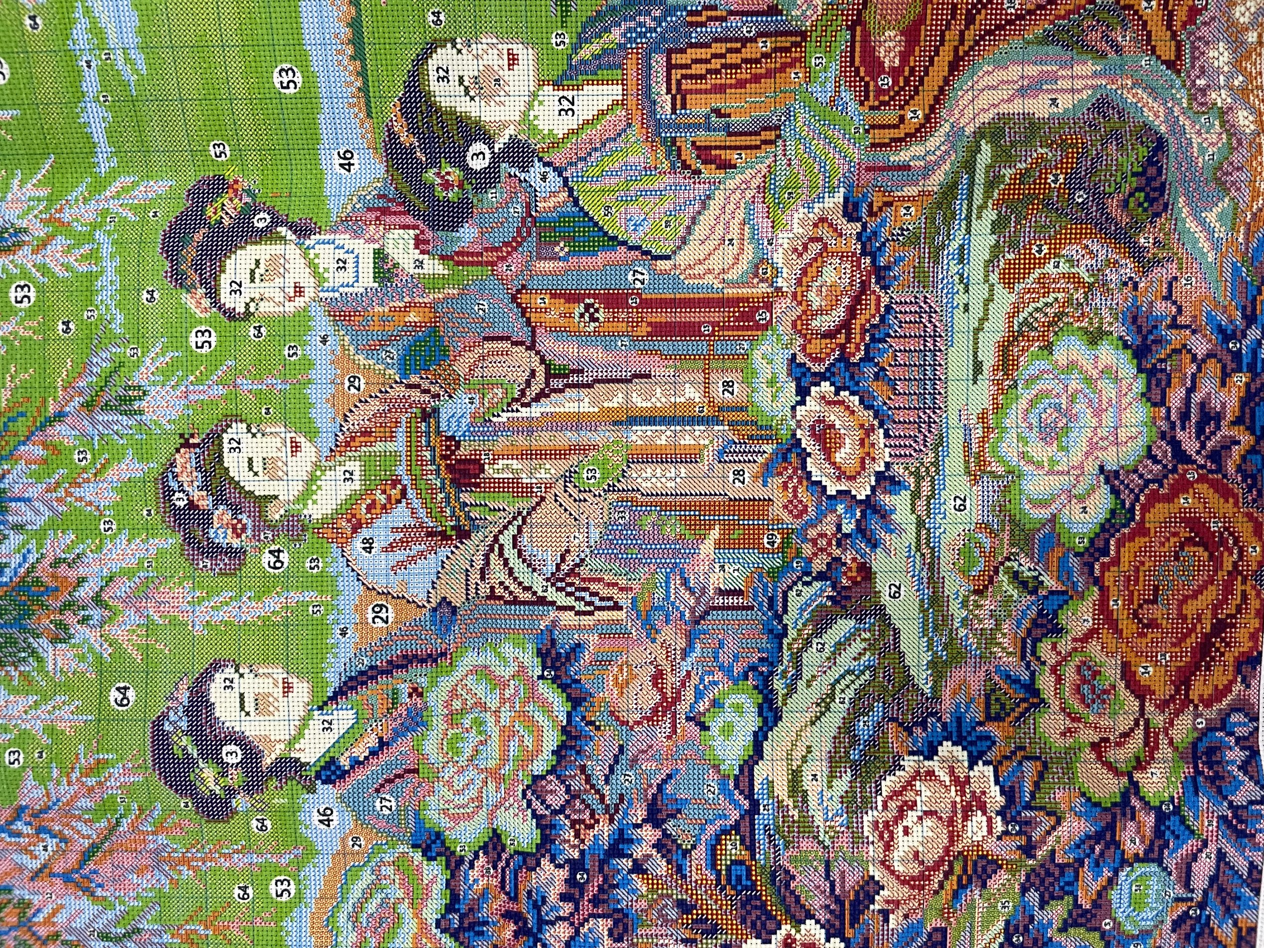 9CT 11CT 14CT Spring Garden An - مراجعة Embroidery X Stitch وسعره