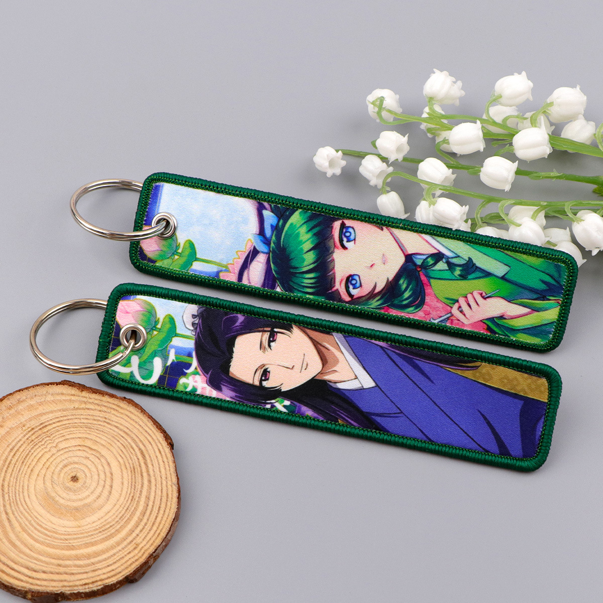 Anime Figure Embroidery Key Fo - مراجعة Embroidery Keychain وسعره