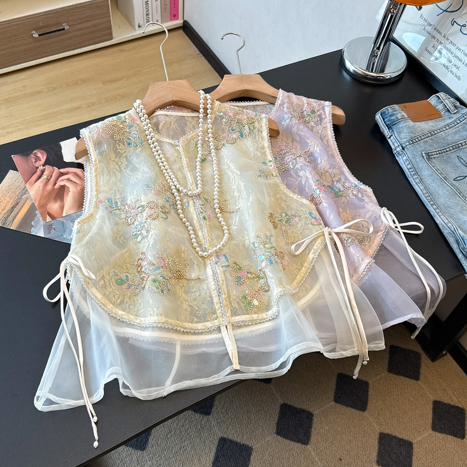 New Chinese Style Heavy Embroi - مراجعة Embroidery Yellow وسعره