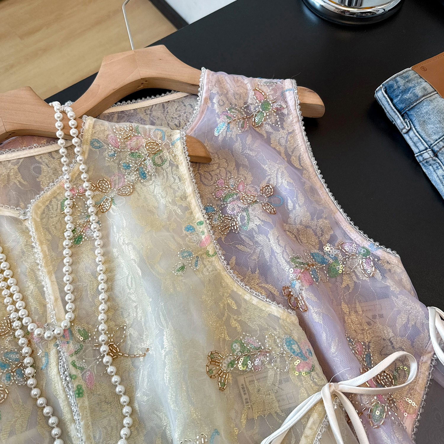 New Chinese Style Heavy Embroi - مراجعة Embroidery Yellow وسعره