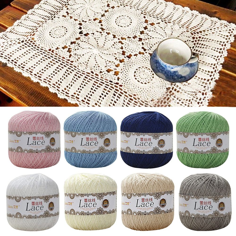 50g/Ball Soft Cotton Lace Yarn - مراجعة Embroidery Thread Yarn وسعره