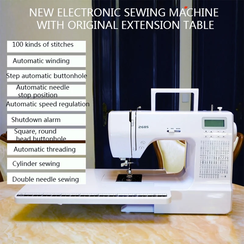 1PC Household Electric Lcd Dis - مراجعة Embroidery Chain Stitch وسعره