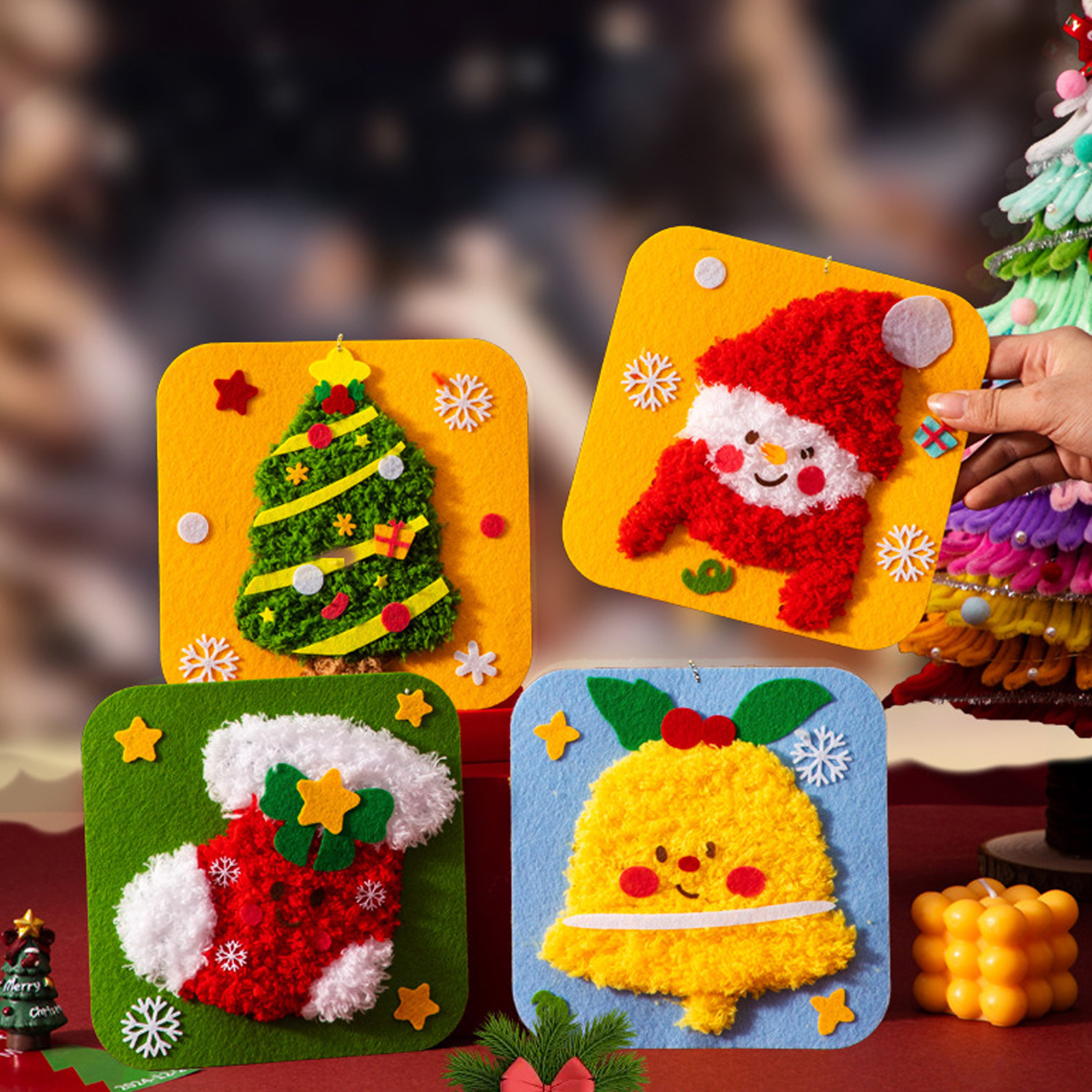 Lovely Animal Embroidery Doll  - مراجعة Embroidery Xmas Decorations وسعره