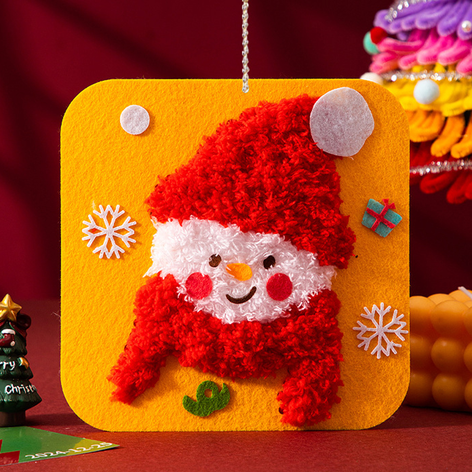 Lovely Animal Embroidery Doll  - مراجعة Embroidery Xmas Decorations وسعره