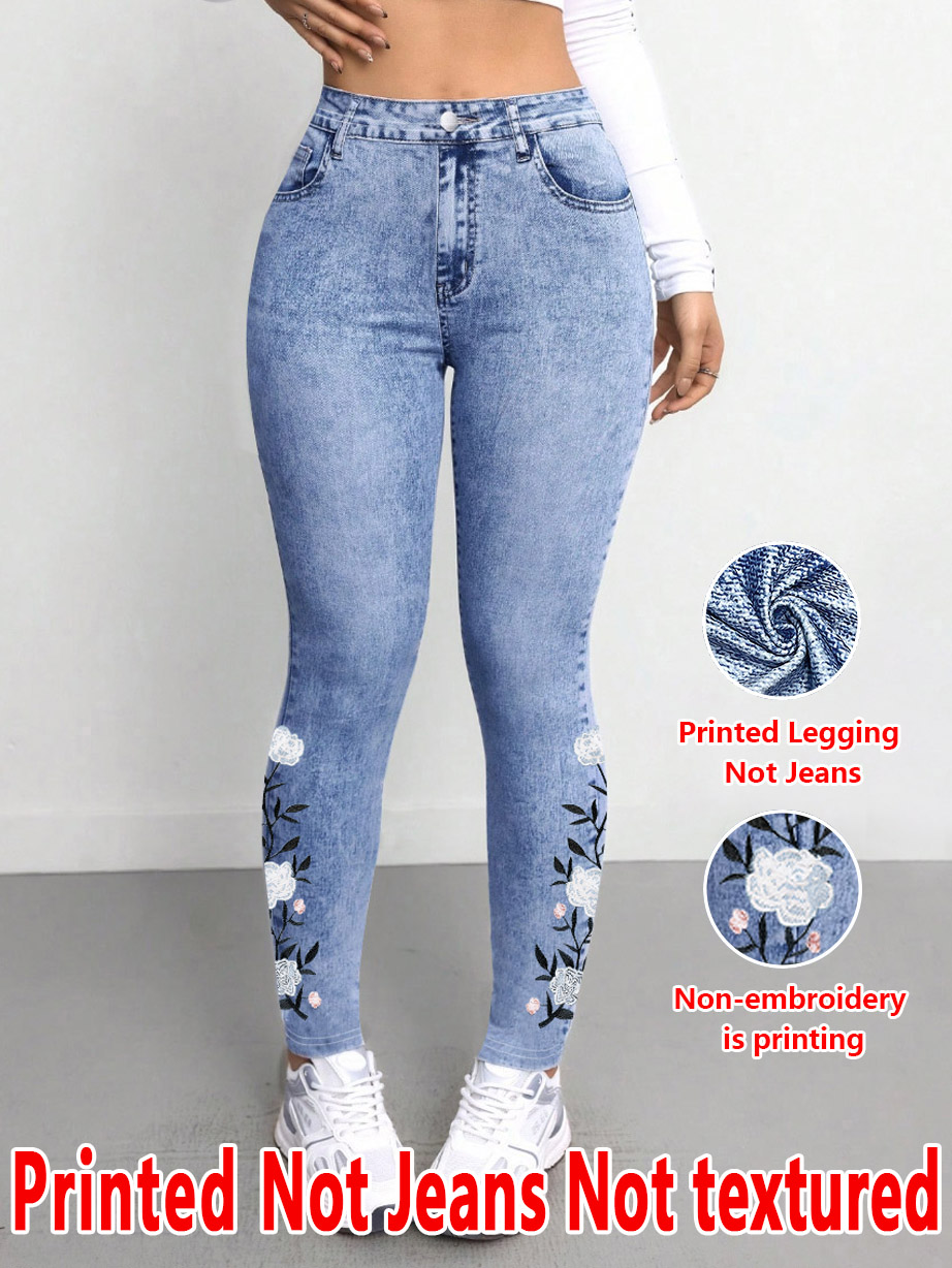 1293 [Printed Pants - Not Deni - مراجعة Embroidery Effect وسعره