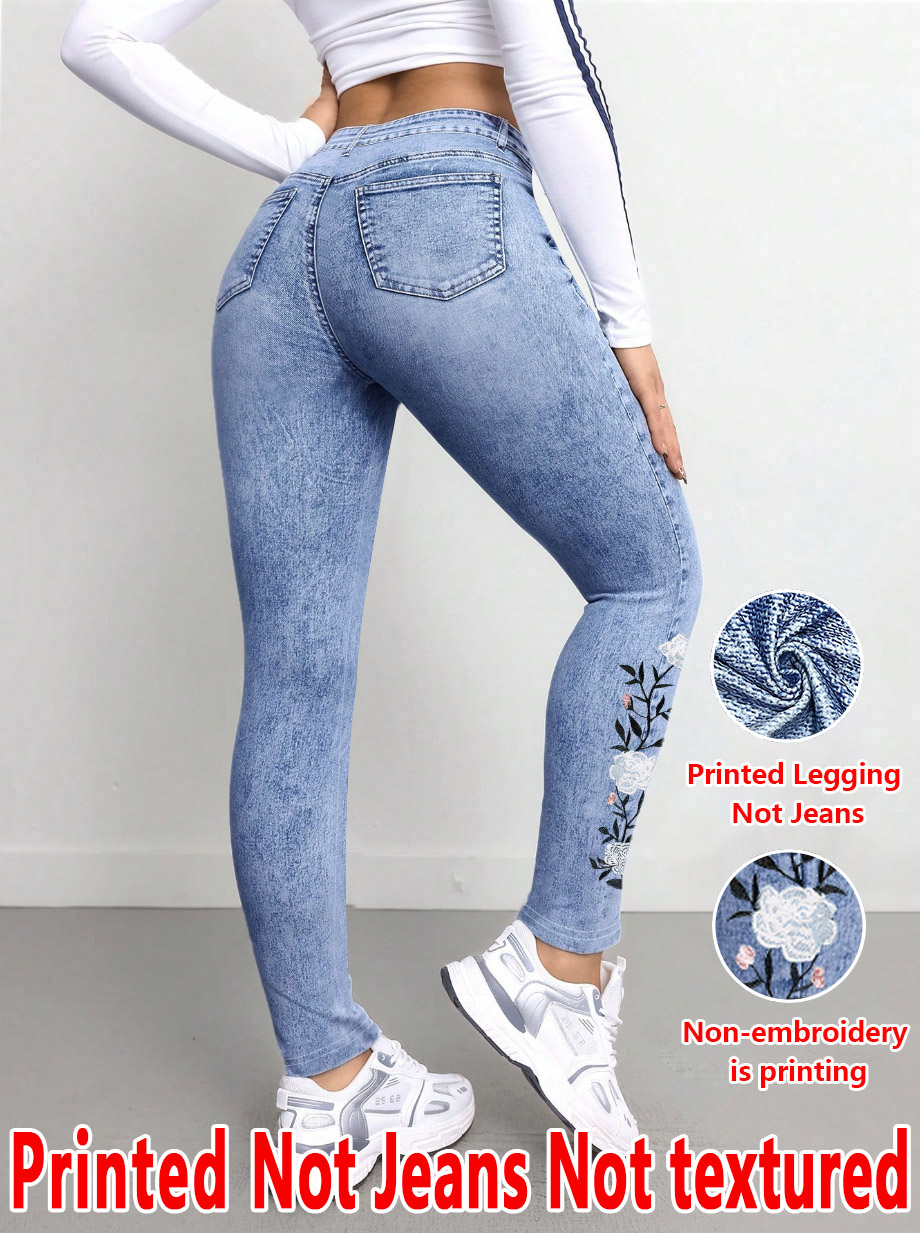 1293 [Printed Pants - Not Deni - مراجعة Embroidery Effect وسعره