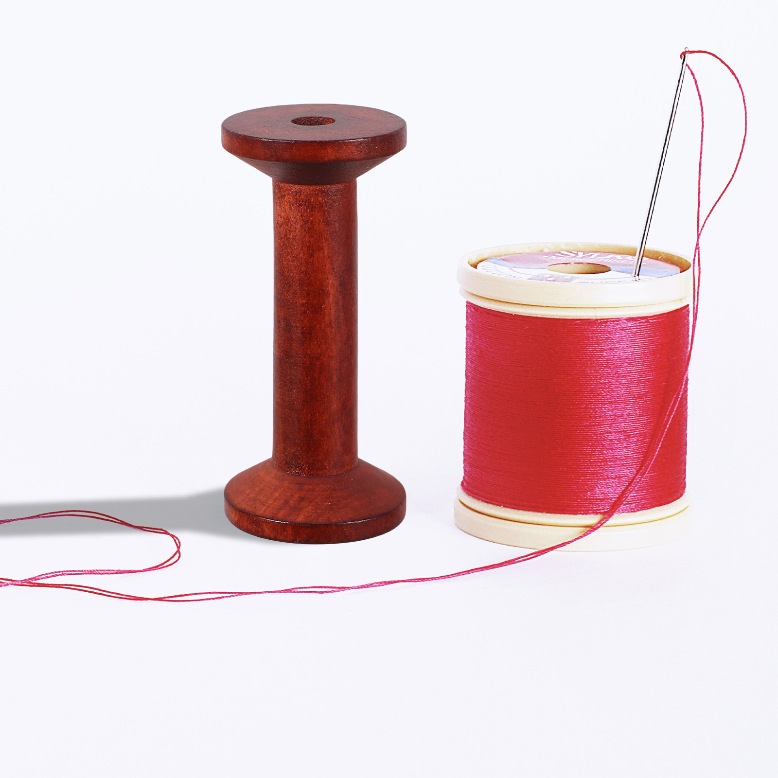 6Pcs Smooth Wood Thread Spools - مراجعة Embroidery Thread Yarn وسعره