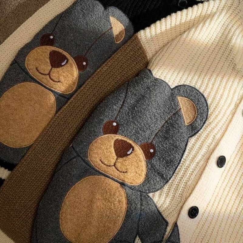 Womens Cute Bear Graphic Embro - مراجعة Embroidery Thread Yarn وسعره