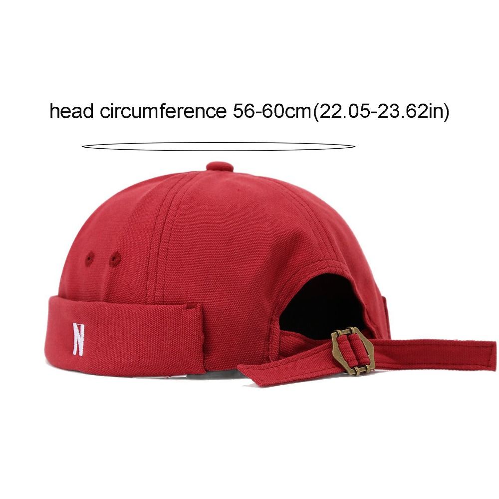 Cotton Brimless Hat Breathable - مراجعة Embroidery Letter N وسعره