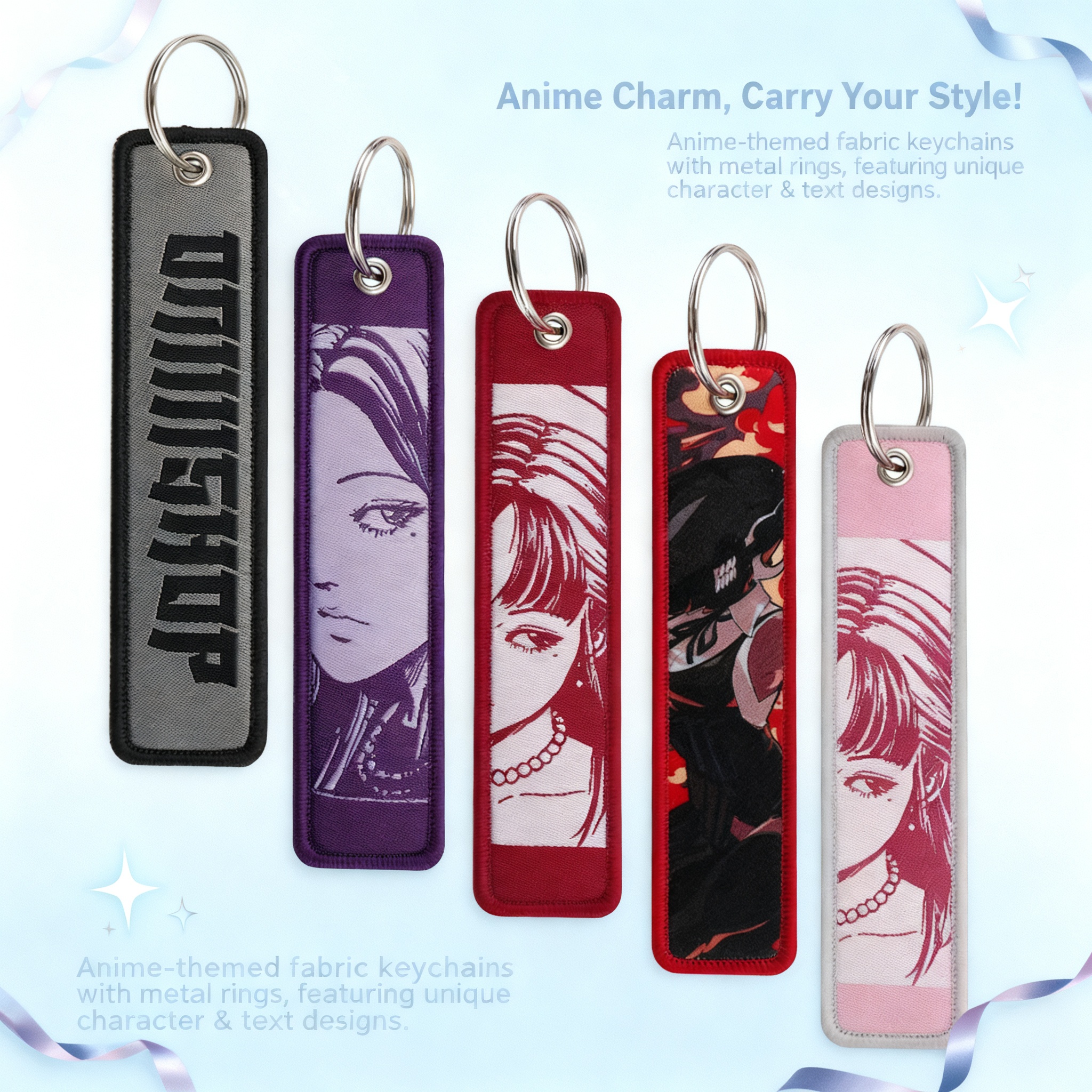 Anime Girls Embroidery Key Fob - مراجعة Embroidery Keychain وسعره